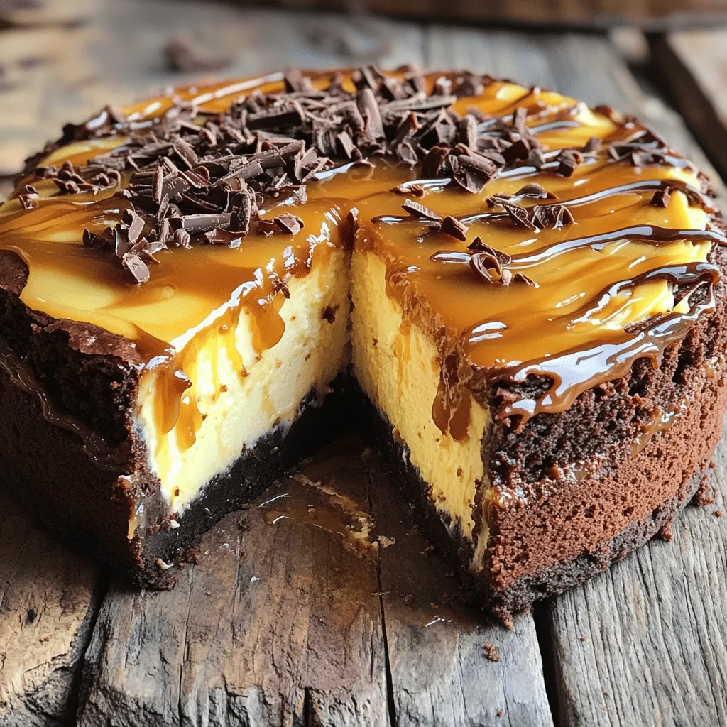 Irresistible Caramel Brownie Cheesecake Craving Fix
