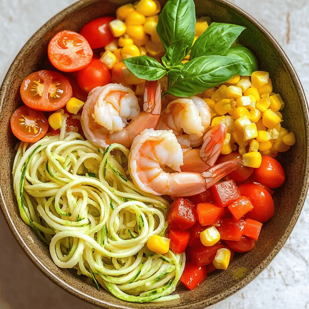 Summer Shrimp Zoodle Bowls Fresh and Light Delight