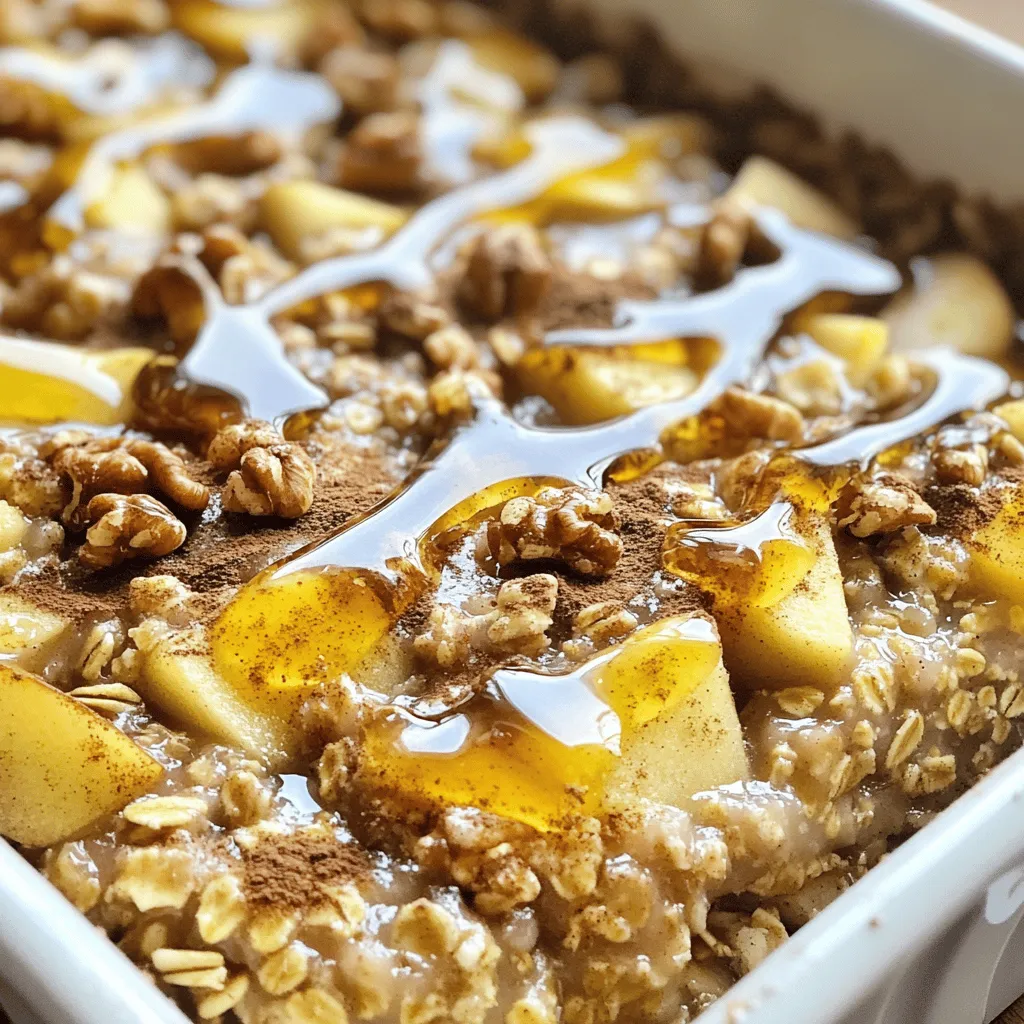 Spiced Apple Walnut Oatmeal Bake Savory and Simple Dish