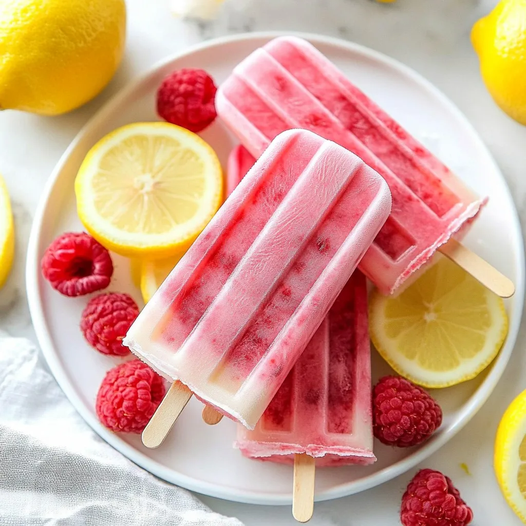 Raspberry Lemonade Popsicles Refreshing Summer Treat