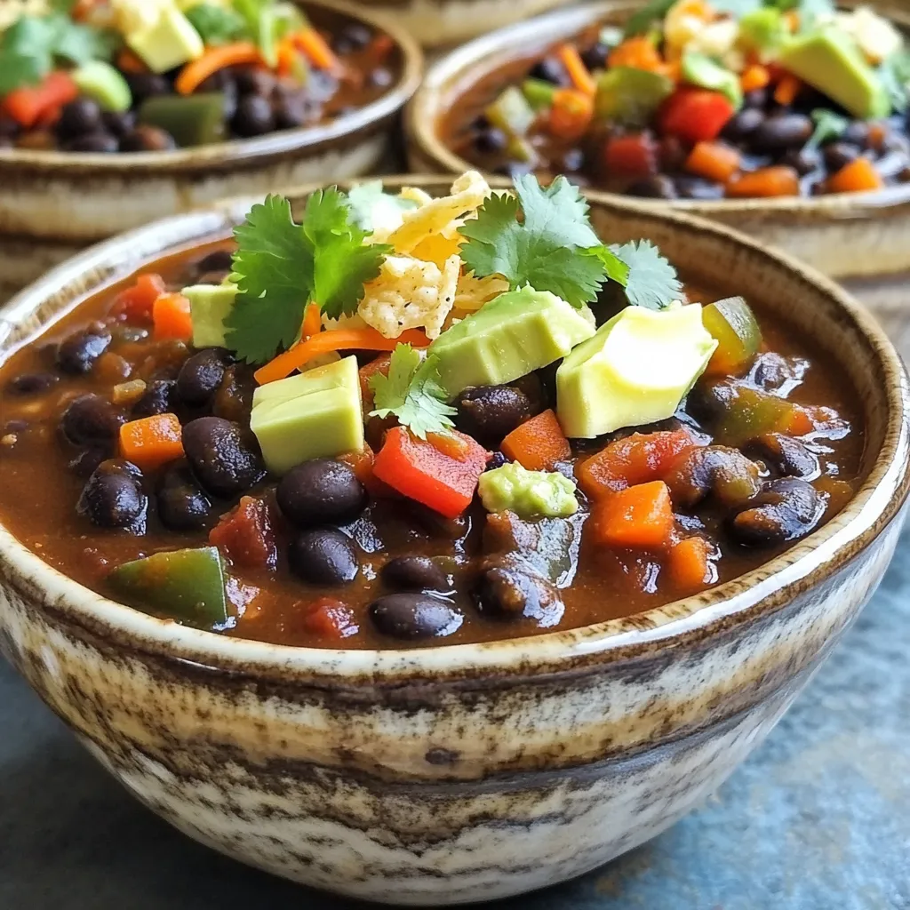 Slow Cooker Chipotle Black Bean Chili Tasty Delight