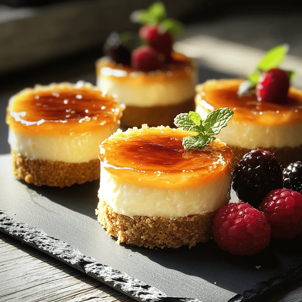 Mini Crème Brûlée Cheesecakes Irresistible and Easy