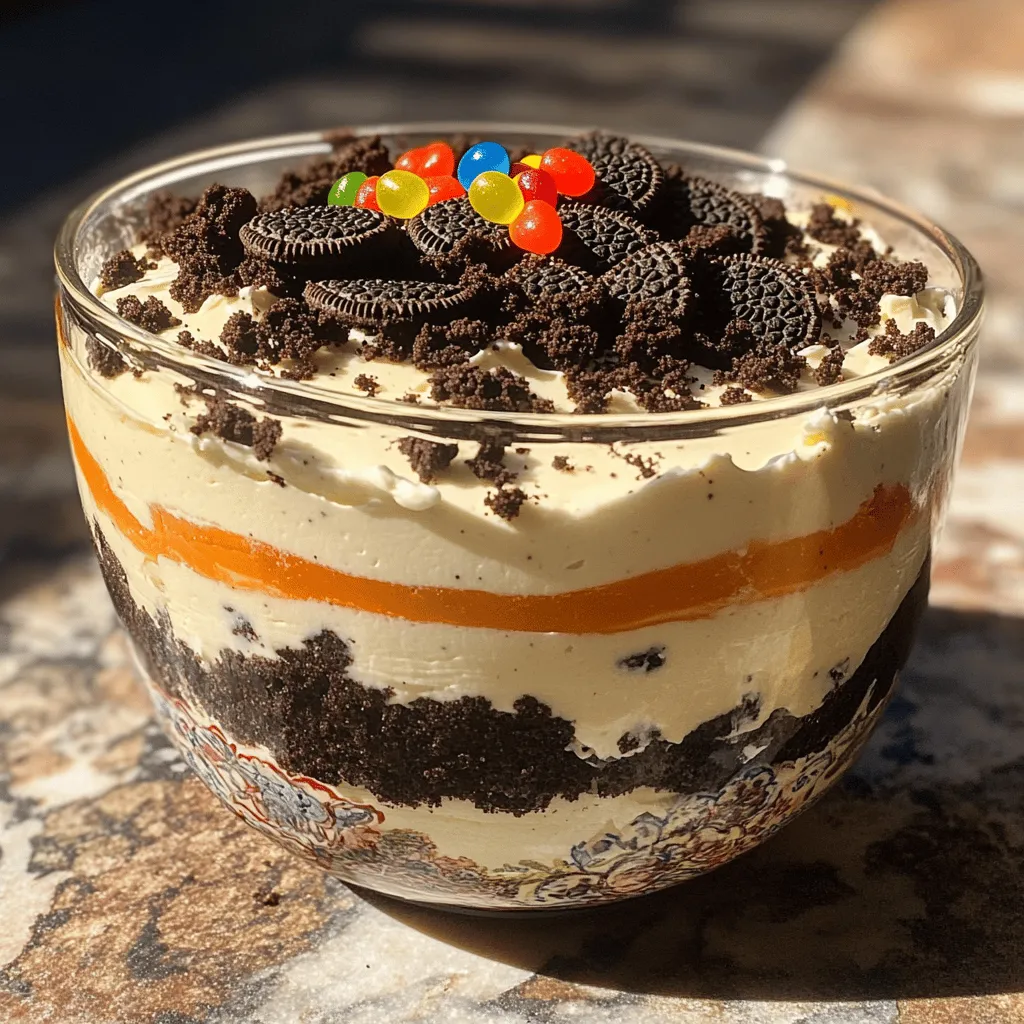 To make Oreo Dirt Cake, you need the following ingredients: