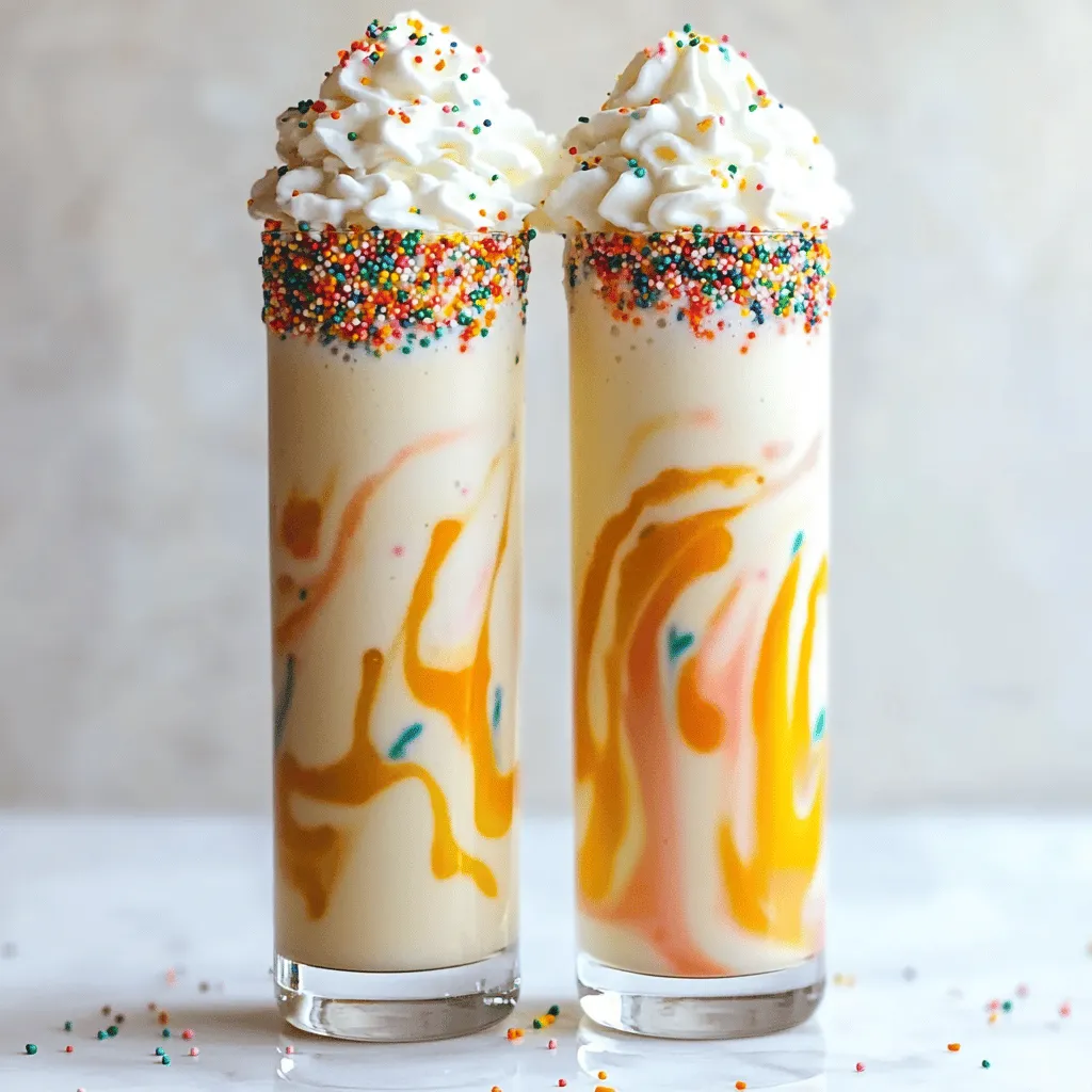 Cake Batter Milkshake Rich and Flavorful Treat Recipe