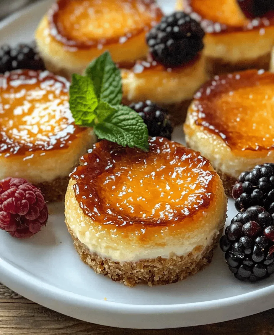 Desserts that harmoniously combine different textures and flavors have an undeniable allure, captivating the hearts of sweet-toothed enthusiasts everywhere. Among these delightful creations, Mini Crème Brûlée Cheesecake Bites stand out as a perfect fusion of rich, creamy cheesecake and the crisp, caramelized top of traditional crème brûlée. This miniaturized dessert not only offers an explosion of taste but also presents an impressive visual appeal, making it a popular choice for gatherings, parties, or an indulgent treat at home.