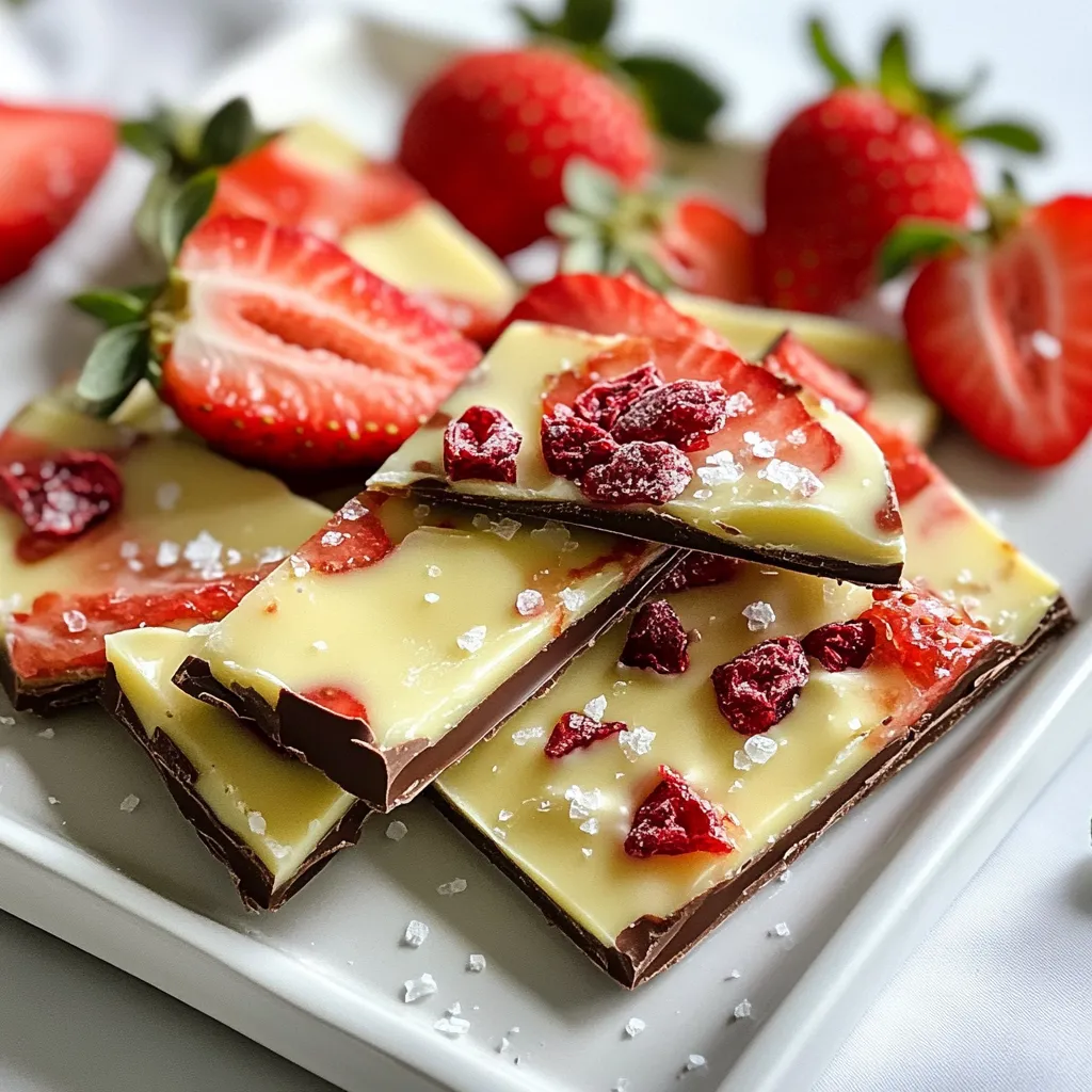 Chocolate Covered Strawberry Bark Delightful Treat