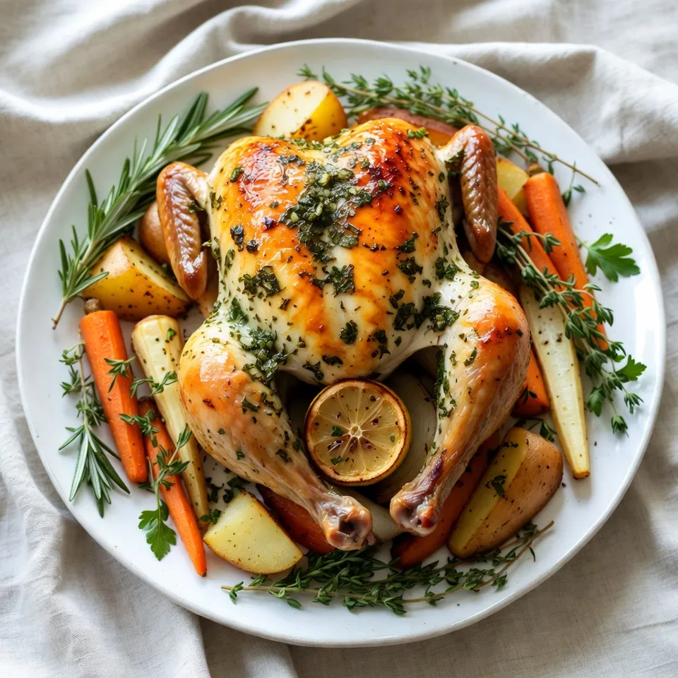 Herb Butter Roasted Chicken Simple and Flavorful Meal