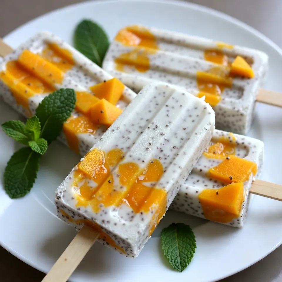 Coconut Mango Chia Pops Refreshing Summer Treat