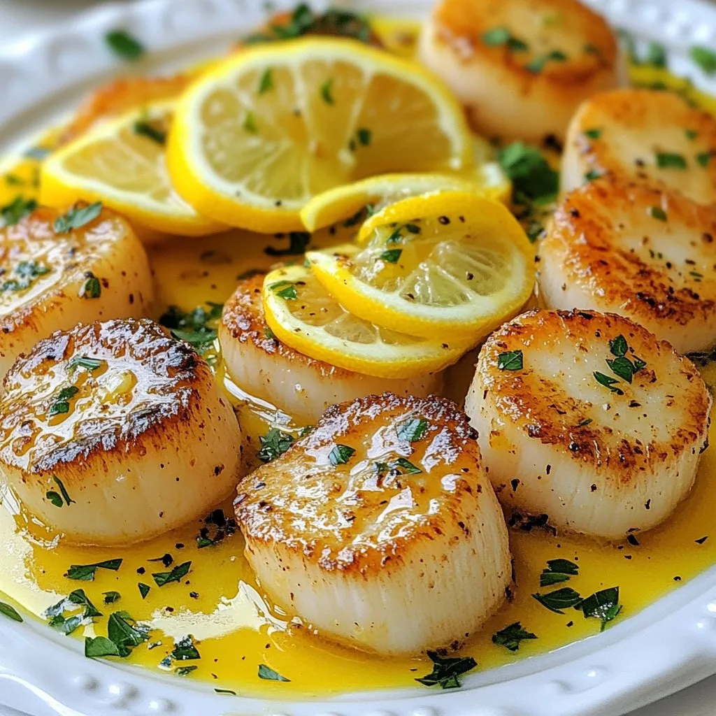 Lemon Garlic Butter Scallops Flavorful Seafood Dish