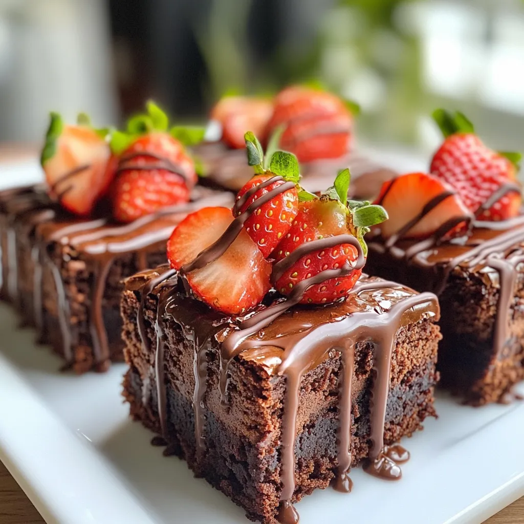 Chocolate Covered Strawberry Brownies: A Decadent Delight
