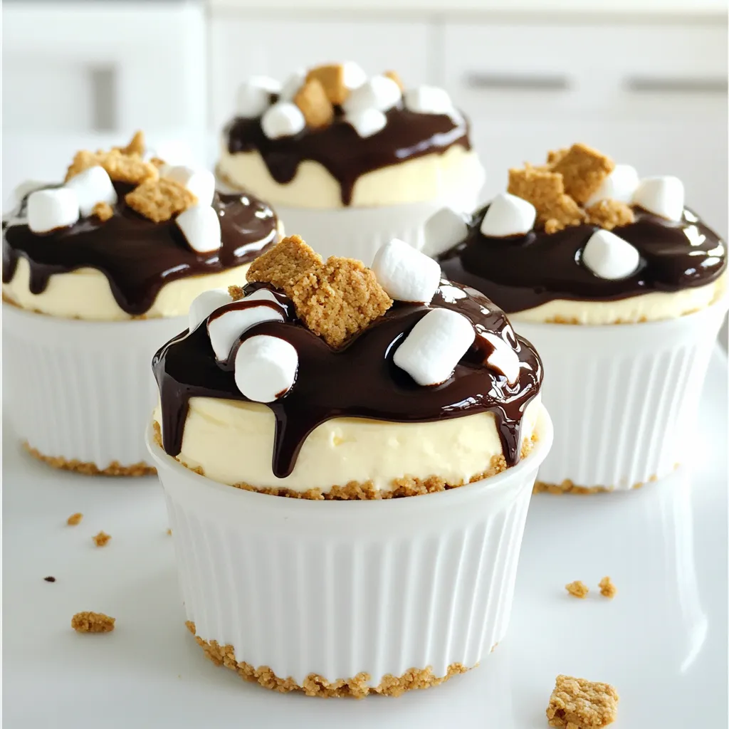 S’mores No-Bake Cheesecake Cups Irresistible Delight