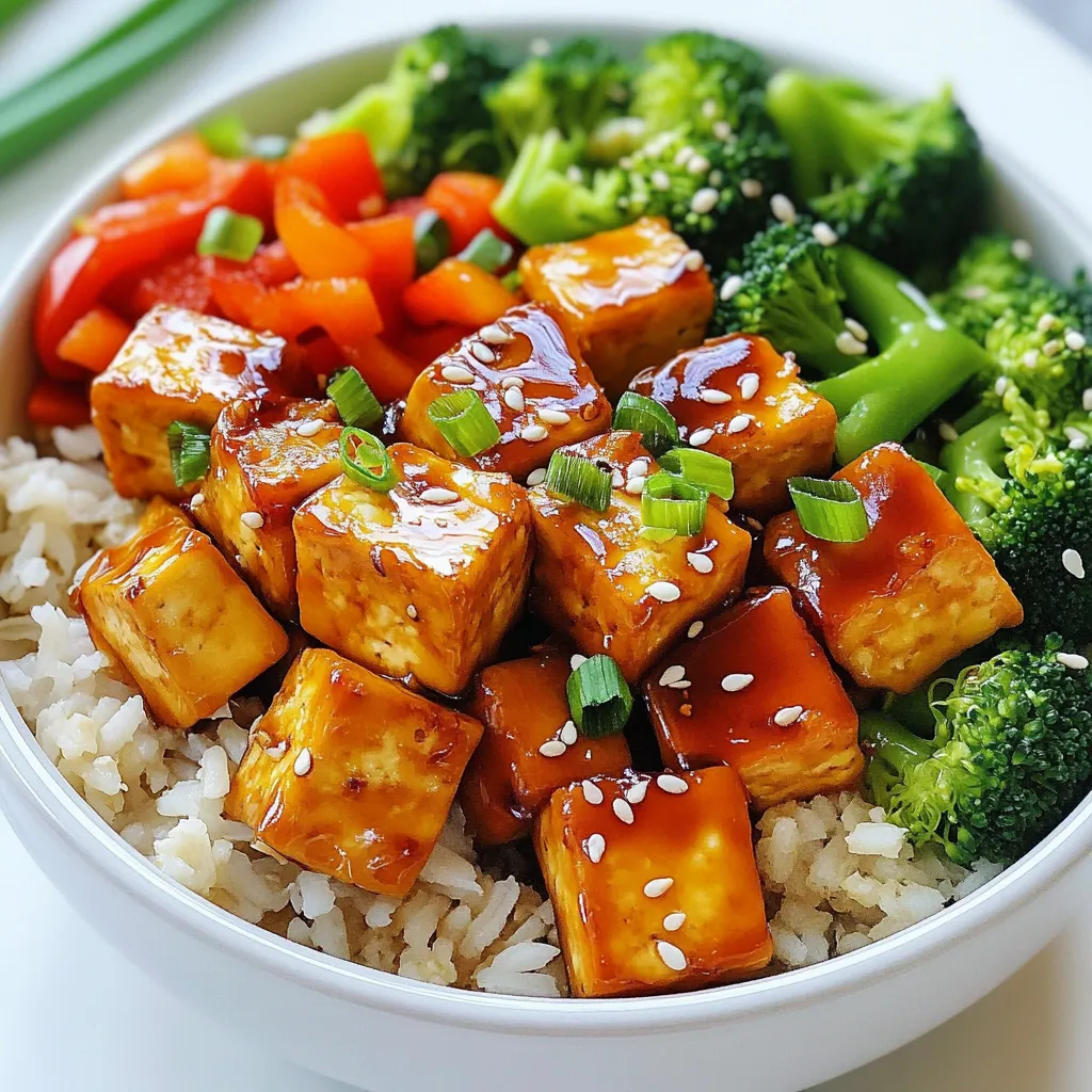 Honey Garlic Tofu Bowls Flavorful Plant-Based Meal