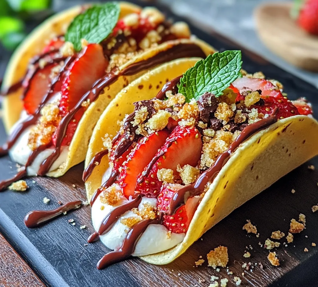 To create the perfect Strawberry Crunch Cheesecake Tacos, it’s essential to understand the key ingredients that contribute to their deliciousness. The main components of this recipe include the taco shells, cheesecake filling, and the strawberry topping. Each element plays a vital role in achieving the desired flavor and texture of this unique dessert.