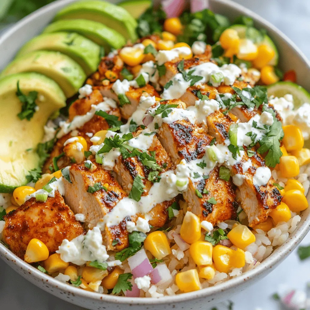 Loaded Street Corn Chicken Rice Bowl: A Flavorful Fusion of Comfort and Culture