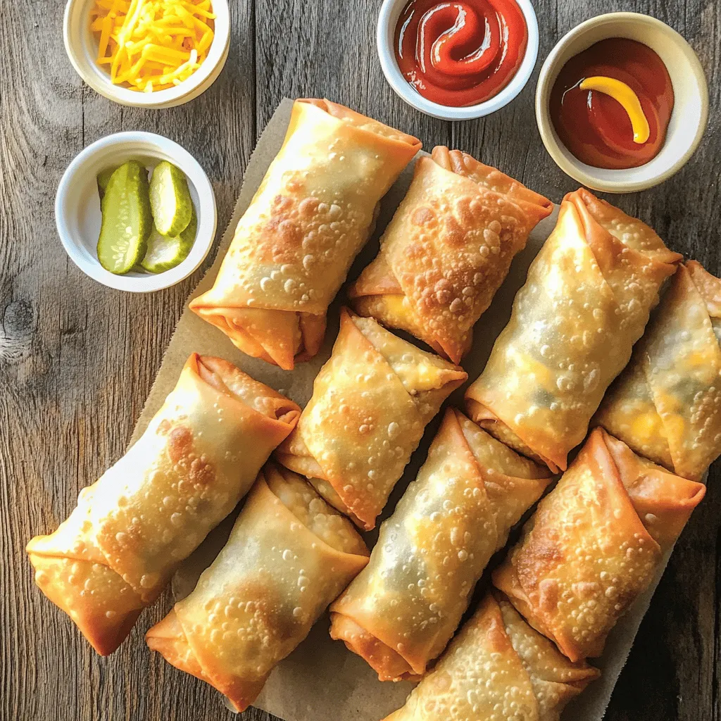 - 1 pound ground beef - 1/2 cup finely chopped onion - 1 cup shredded cheddar cheese - 1/2 cup dill pickles, finely chopped