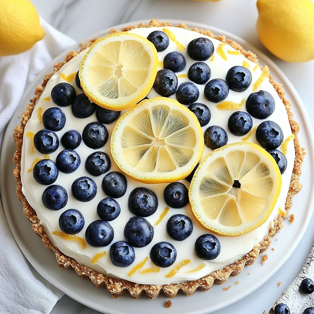 Vegan Lemon Blueberry Cheesecake Delightful and Fresh