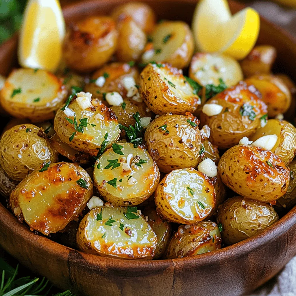 Garlic Butter Roasted Baby Potatoes Flavorful Side Dish