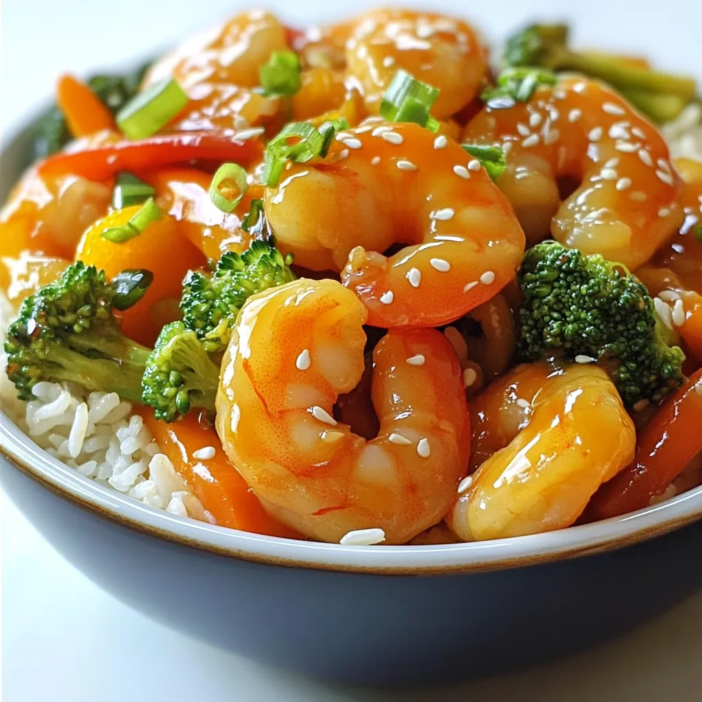 Vibrant Orange Sesame Shrimp Stir Fry Recipe Guide
