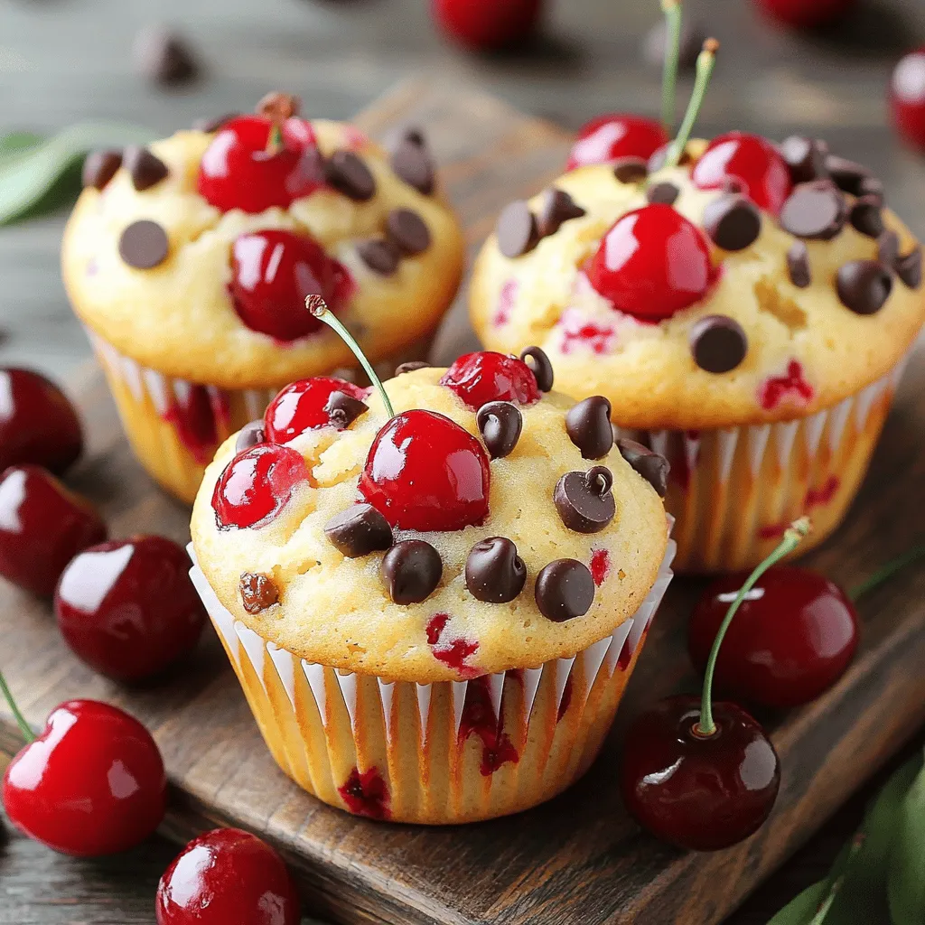 Cherry Chocolate Chip Muffin Tops Delightful Treats