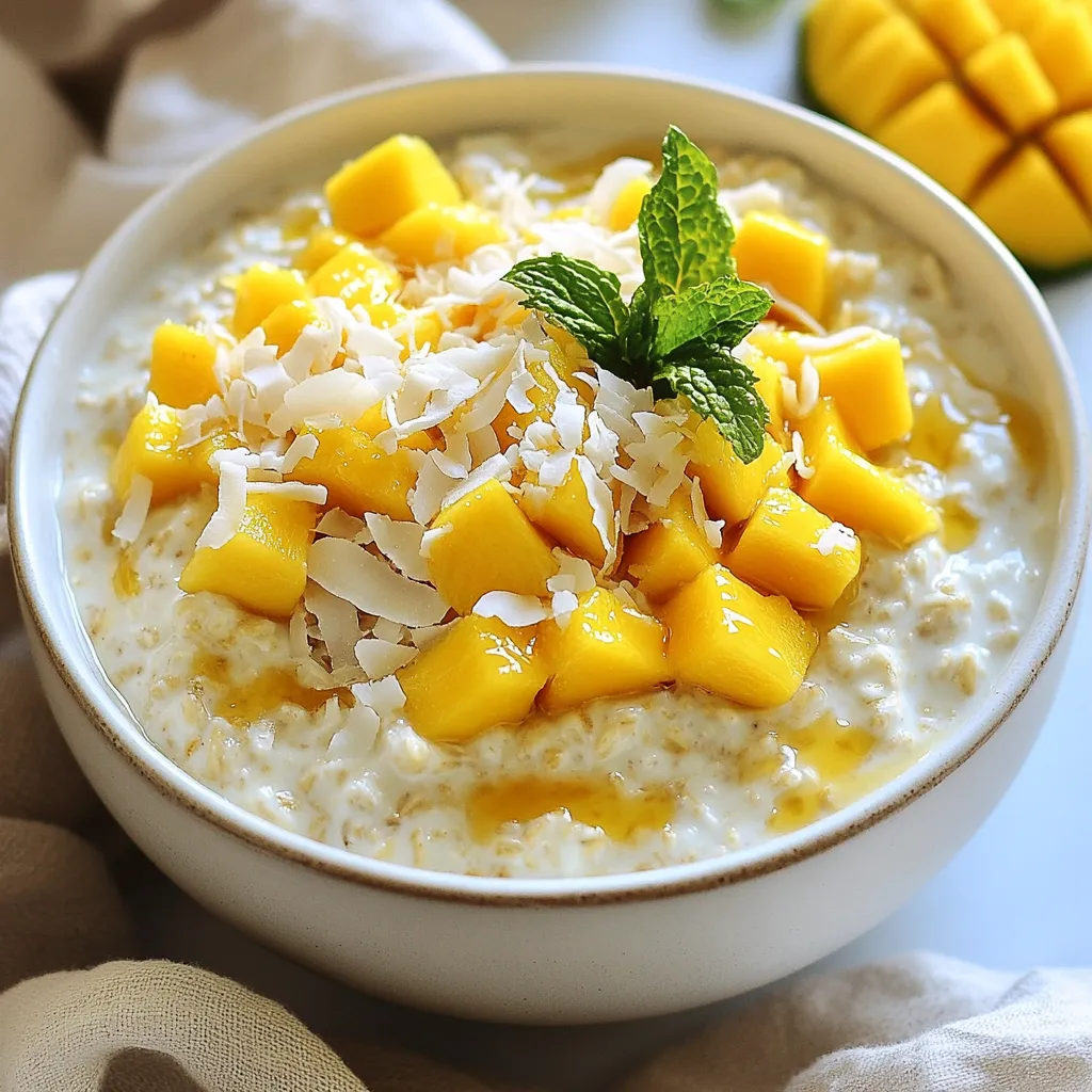 Coconut Mango Overnight Oats Easy and Delicious Recipe