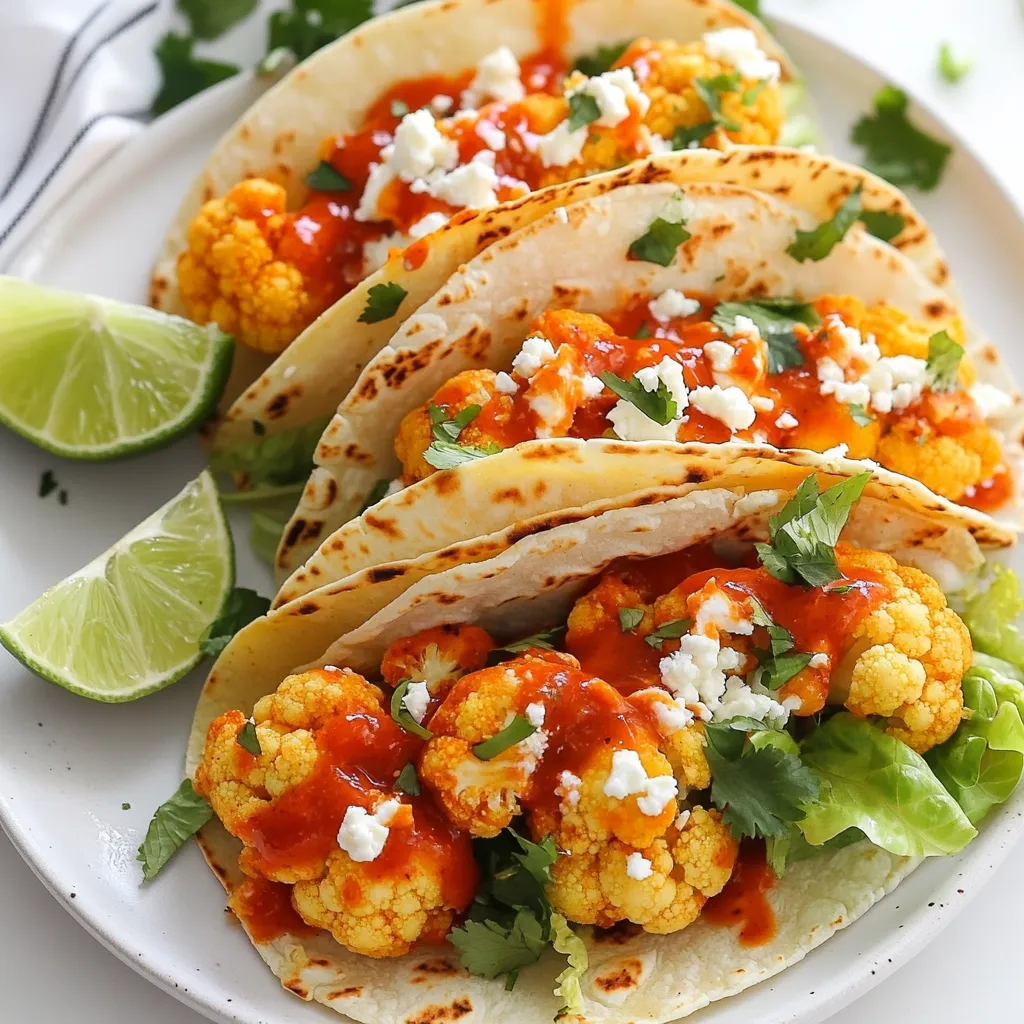 Spicy Buffalo Cauliflower Tacos Flavorful Vegan Delight