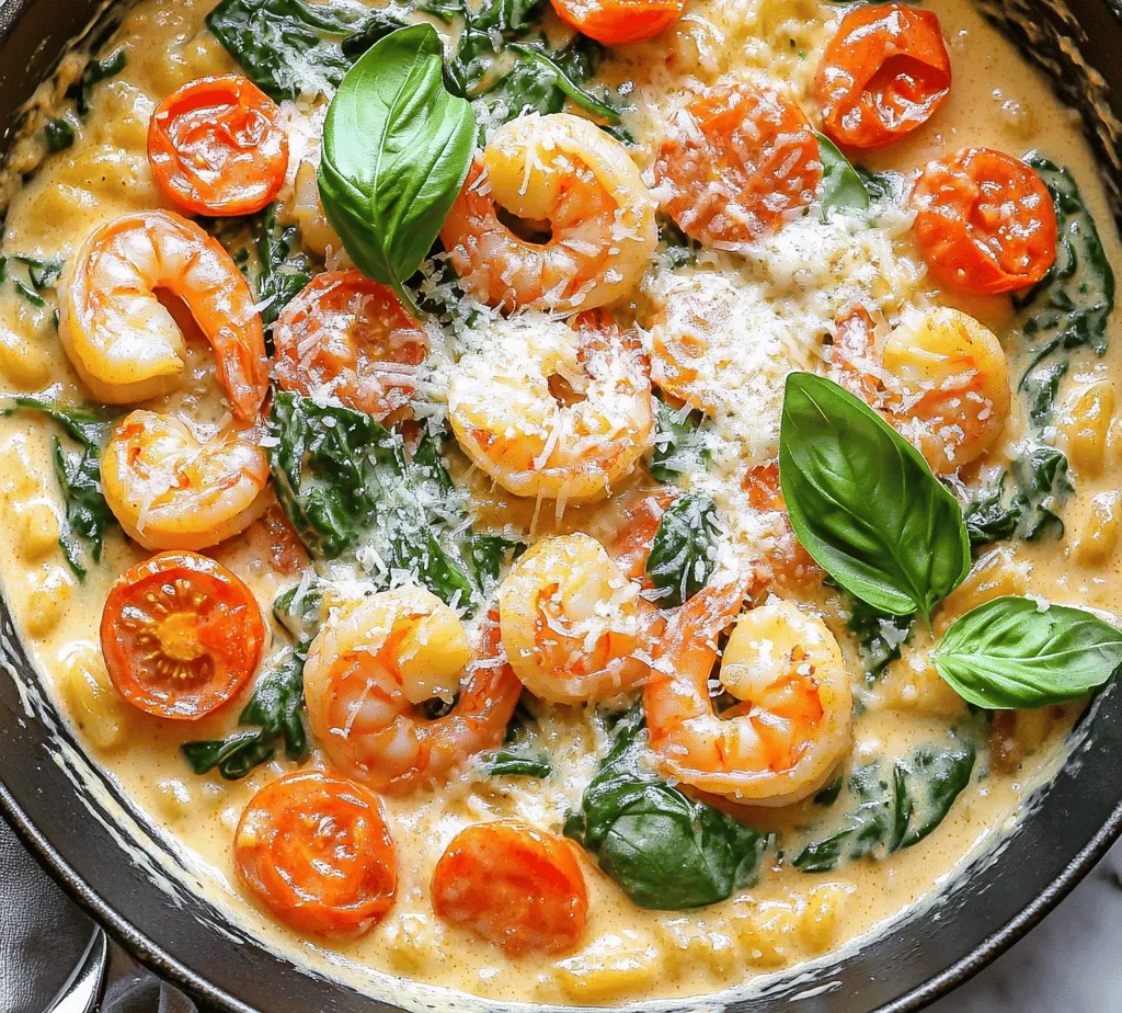 Begin by heating a generous amount of extra virgin olive oil in a large skillet over medium heat. The choice of olive oil is crucial, not only for flavor but also for its health benefits. Allow the oil to heat until it shimmers, which indicates that it’s ready for sautéing. The right temperature ensures that the shrimp will sear beautifully, developing a golden crust while remaining juicy inside. Avoid overheating the oil, as it can lead to burnt flavors and diminish the overall taste of the dish.