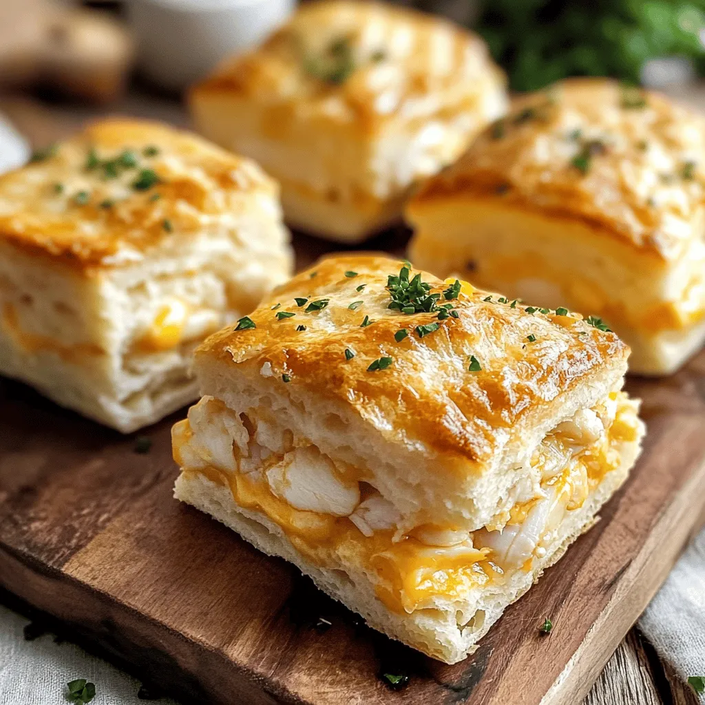 Indulge in Deliciousness: Crab Stuffed Cheddar Bay Biscuits with Lemon Butter