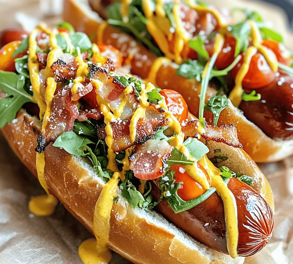 When it comes to comfort food, few dishes can compete with the classic hot dog. But what if we told you there’s a way to elevate this beloved street food into something truly gourmet? Enter the Gourmet BLT Hot Dog, a culinary masterpiece that takes the traditional bacon, lettuce, and tomato sandwich and reimagines it in the form of a hot dog. This innovative recipe combines thick-cut bacon, fresh greens, and a zesty sauce, all nestled in a soft pretzel bun, creating a delicious meal that is perfect for summer barbecues, casual gatherings, or even a cozy weeknight dinner.