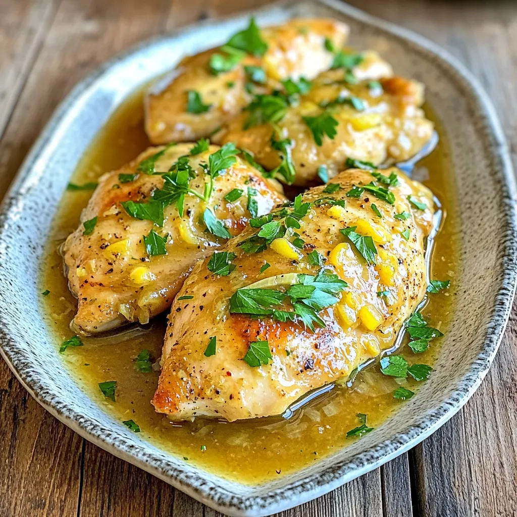 Slow Cooker Lemon Garlic Chicken Savory Delight