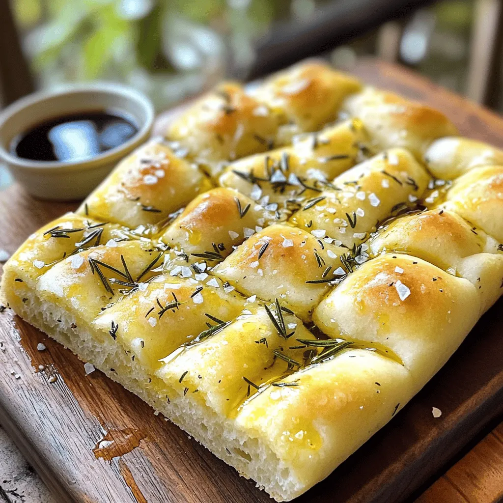 Italian Herb Focaccia Bread Savory and Flavorful Delight