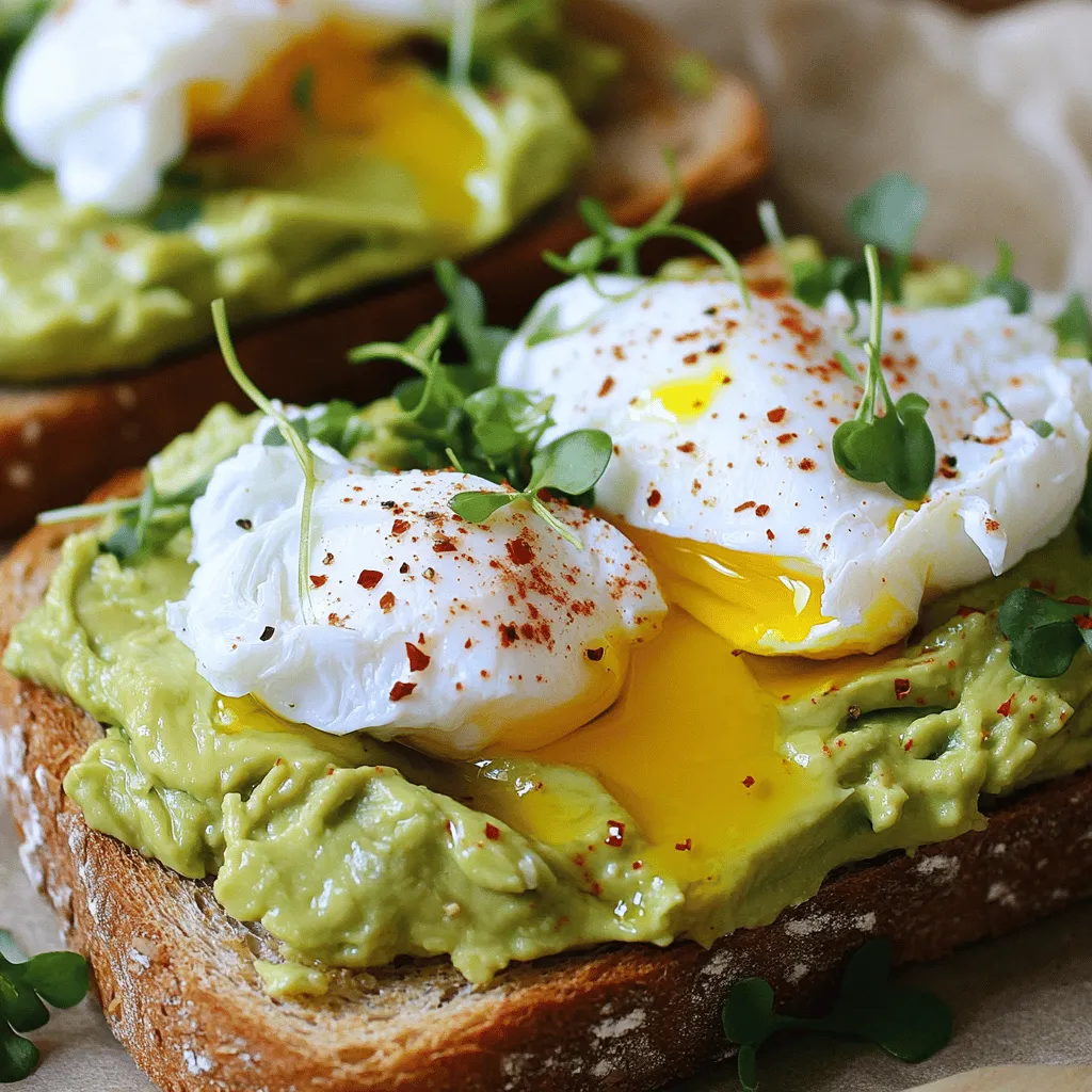 Delicious Avocado Toast with Poached Egg Recipe