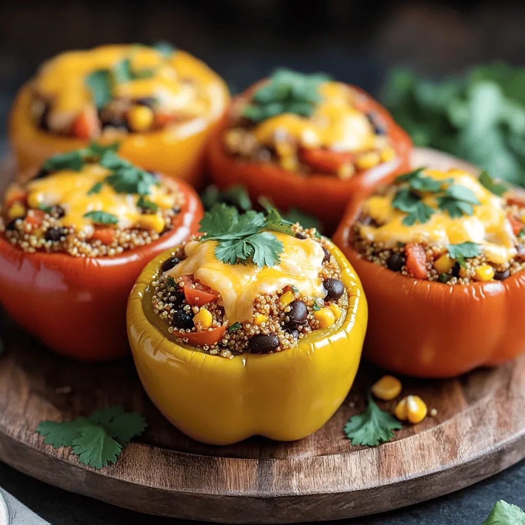 Stuffed Bell Peppers with Quinoa Flavorful Delight