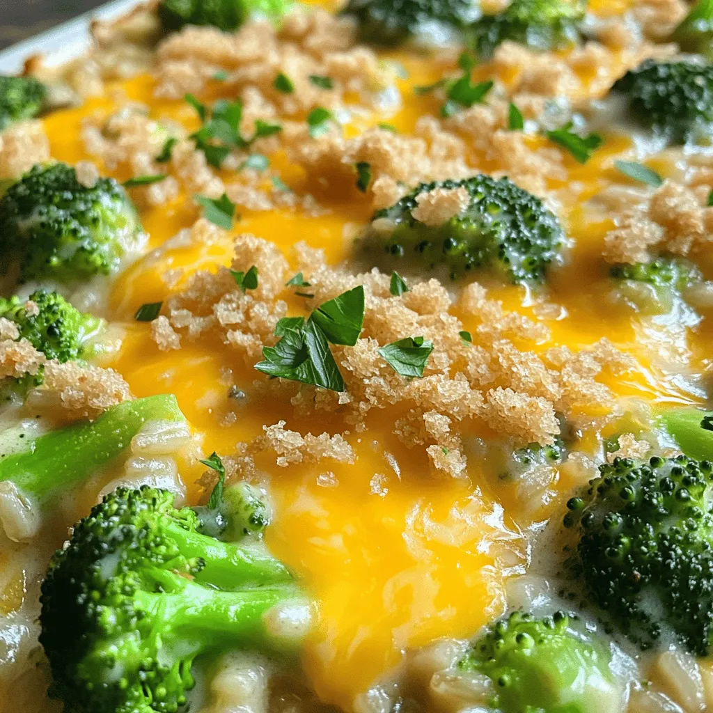 Cheesy Broccoli Rice Casserole Flavorful Comfort Dish