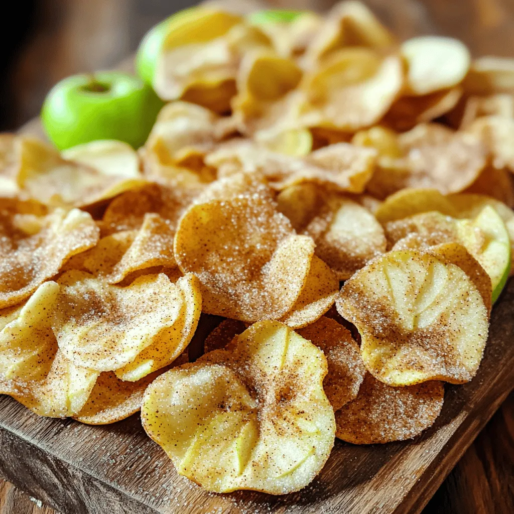 Cinnamon Sugar Apple Chips Crunchy and Delicious Snack