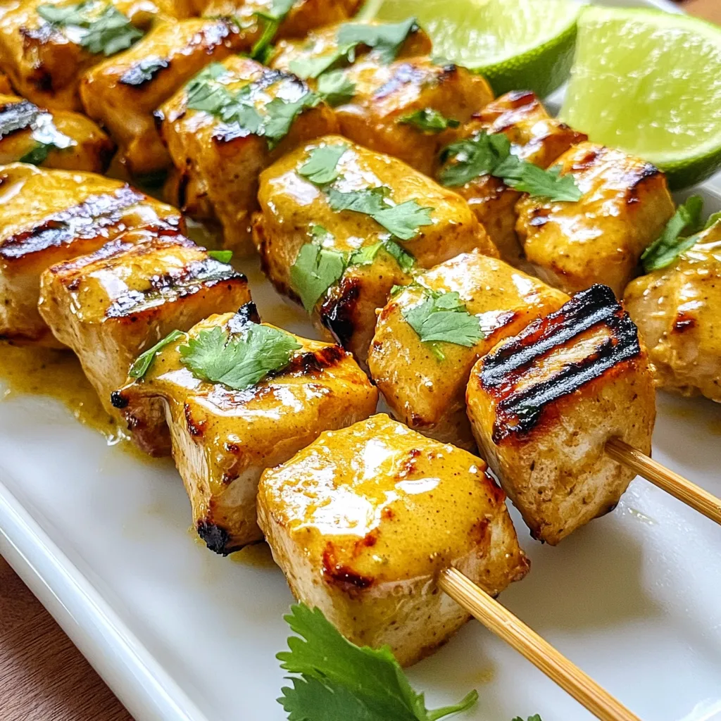 Peanut Lime Chicken Skewers Tasty and Simple Recipe
