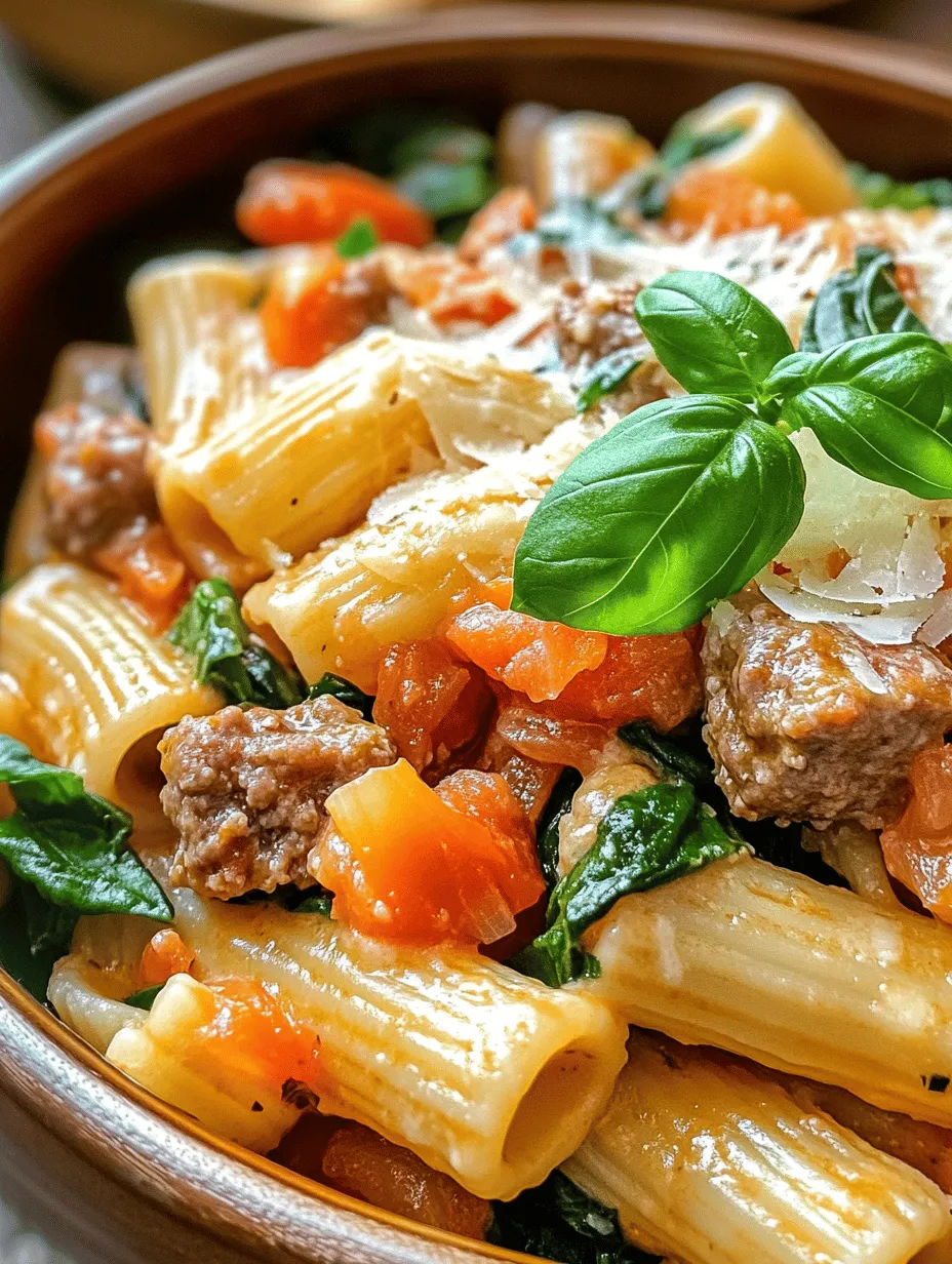 Creamy Sausage Rigatoni Recipe: A Comforting Delight