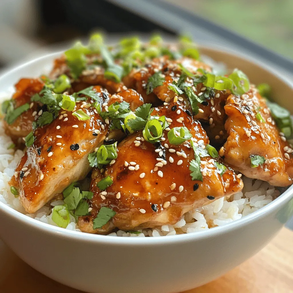 Sticky Chicken Rice Bowls: An Irresistible Fusion of Flavors