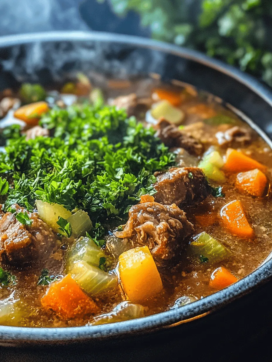 Hearty Instant Pot Oxtail Soup Delight