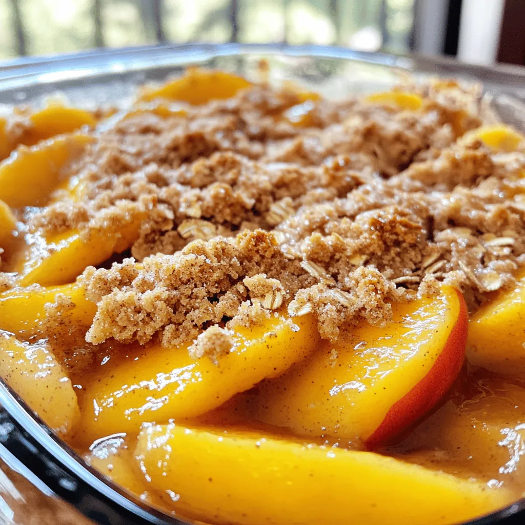 Classic Peach Crisp Delightful and Easy Recipe