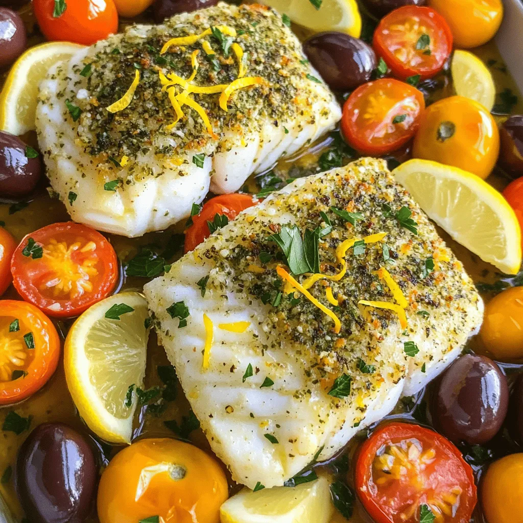 Mediterranean Baked Fish Tasty and Healthy Delight
