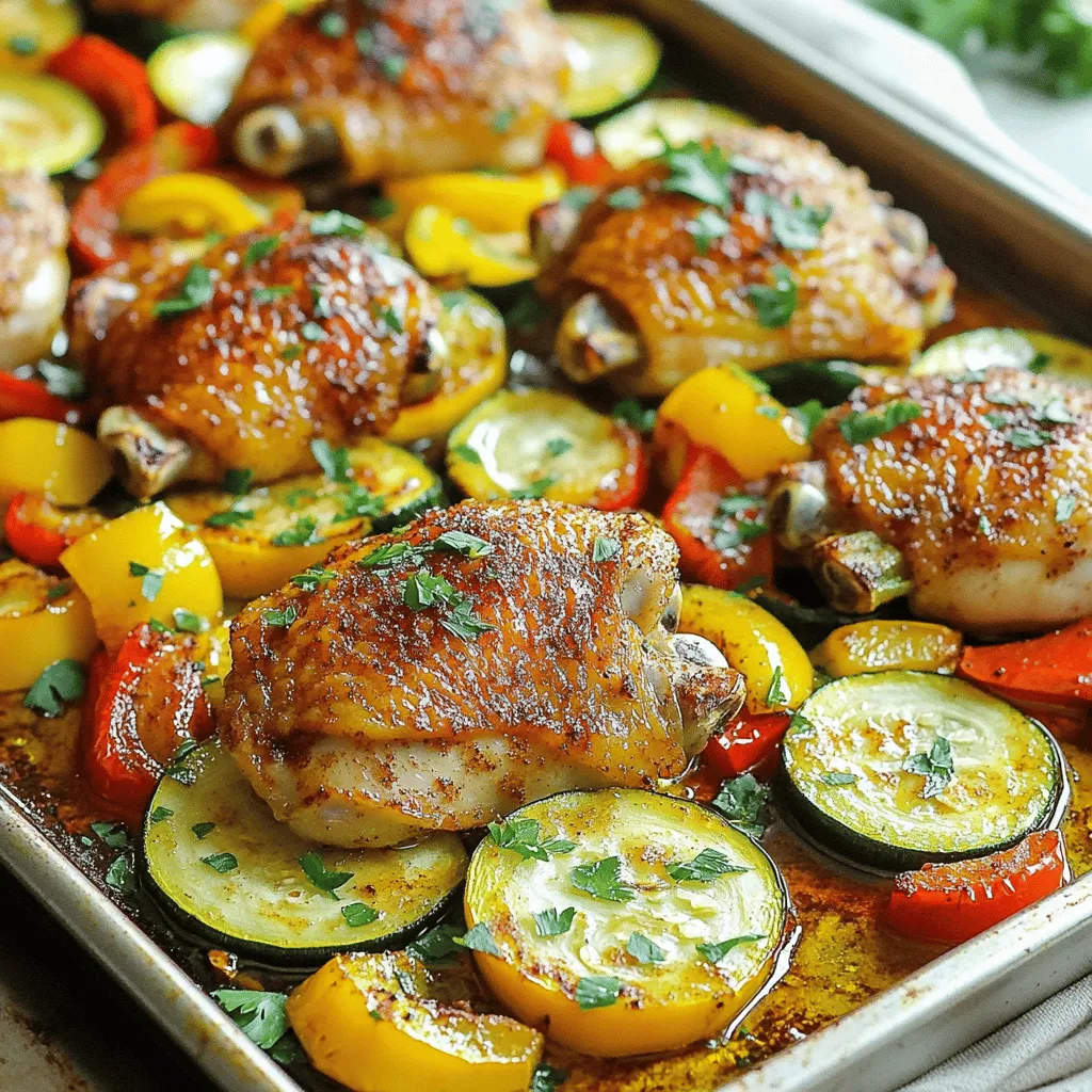 Sheet Pan Cajun Chicken &#038; Zucchini Flavorful Meal