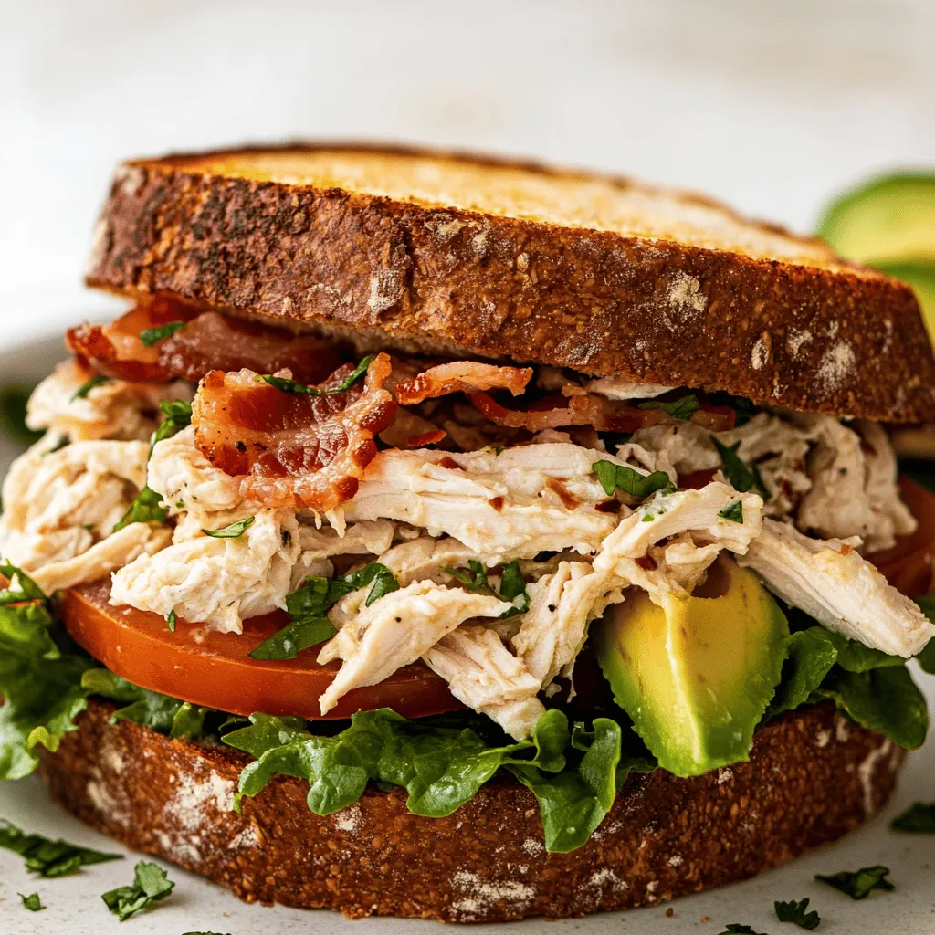 Savory BLT Chicken Salad Sandwich: A Flavorful Delight