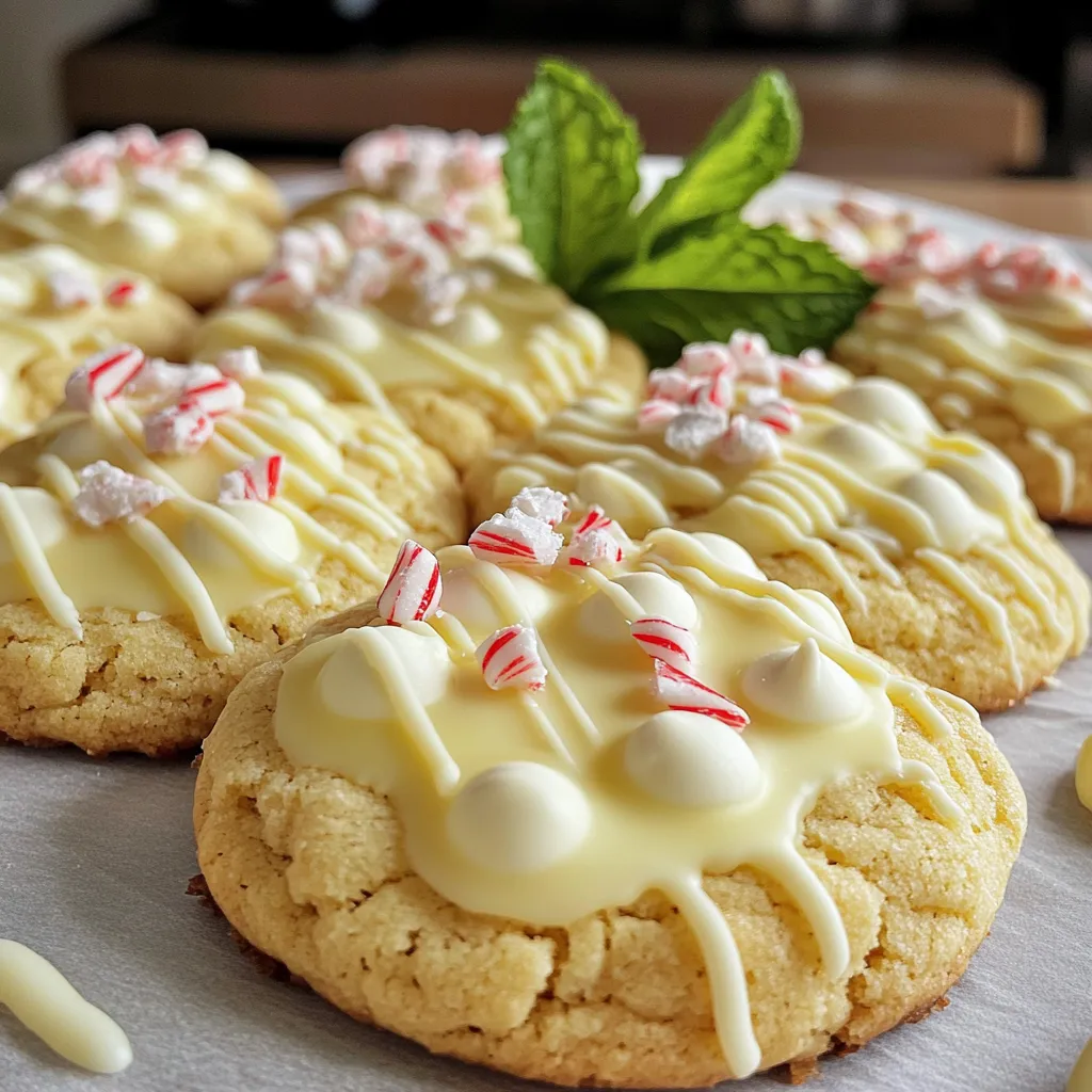 White Chocolate Peppermint Bark Cookies Delightful Treat