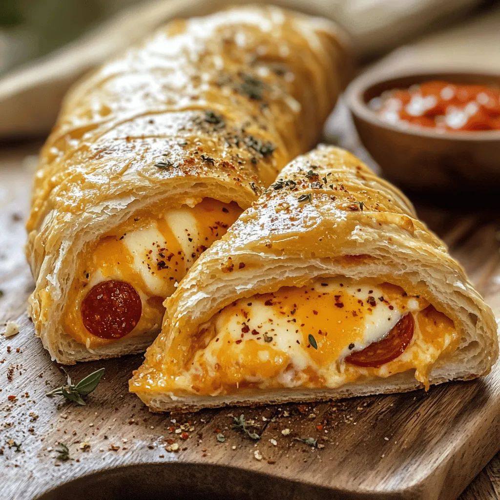 Irresistible Cheese and Pepperoni Stromboli Delight Recipe