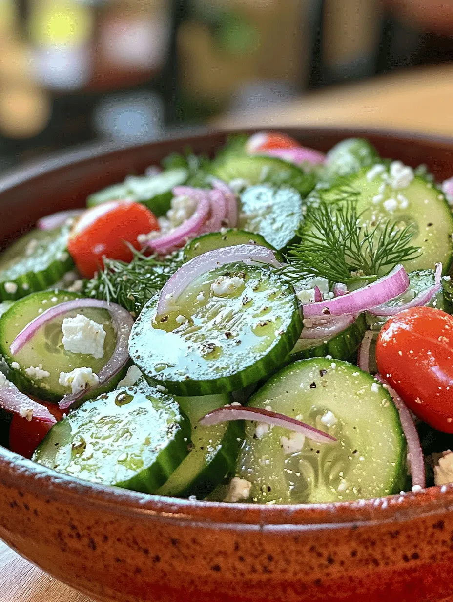 Crunchy and Zesty Cucumber Salad Recipe