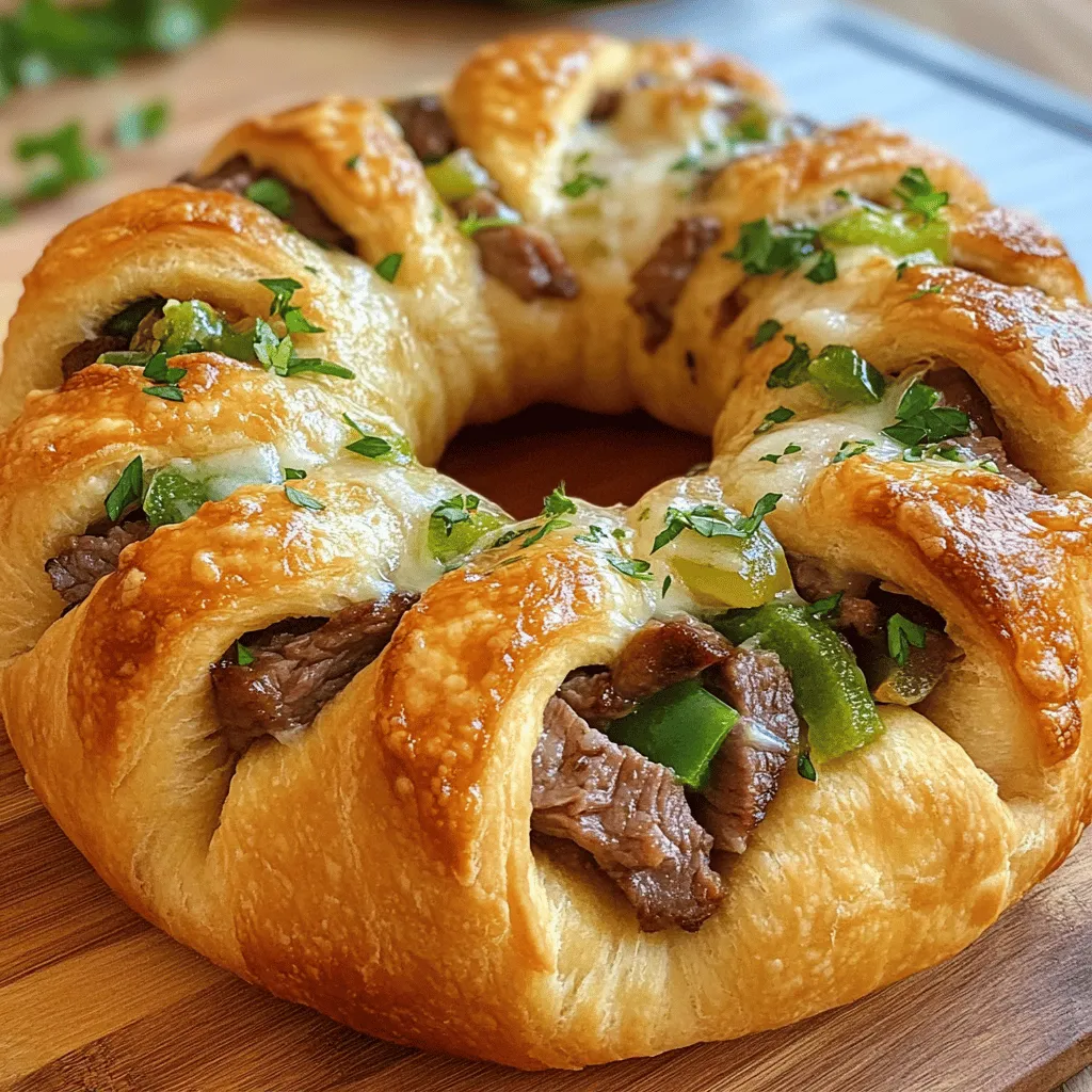Philly Cheesesteak Crescent Ring: A Delicious Twist on a Classic