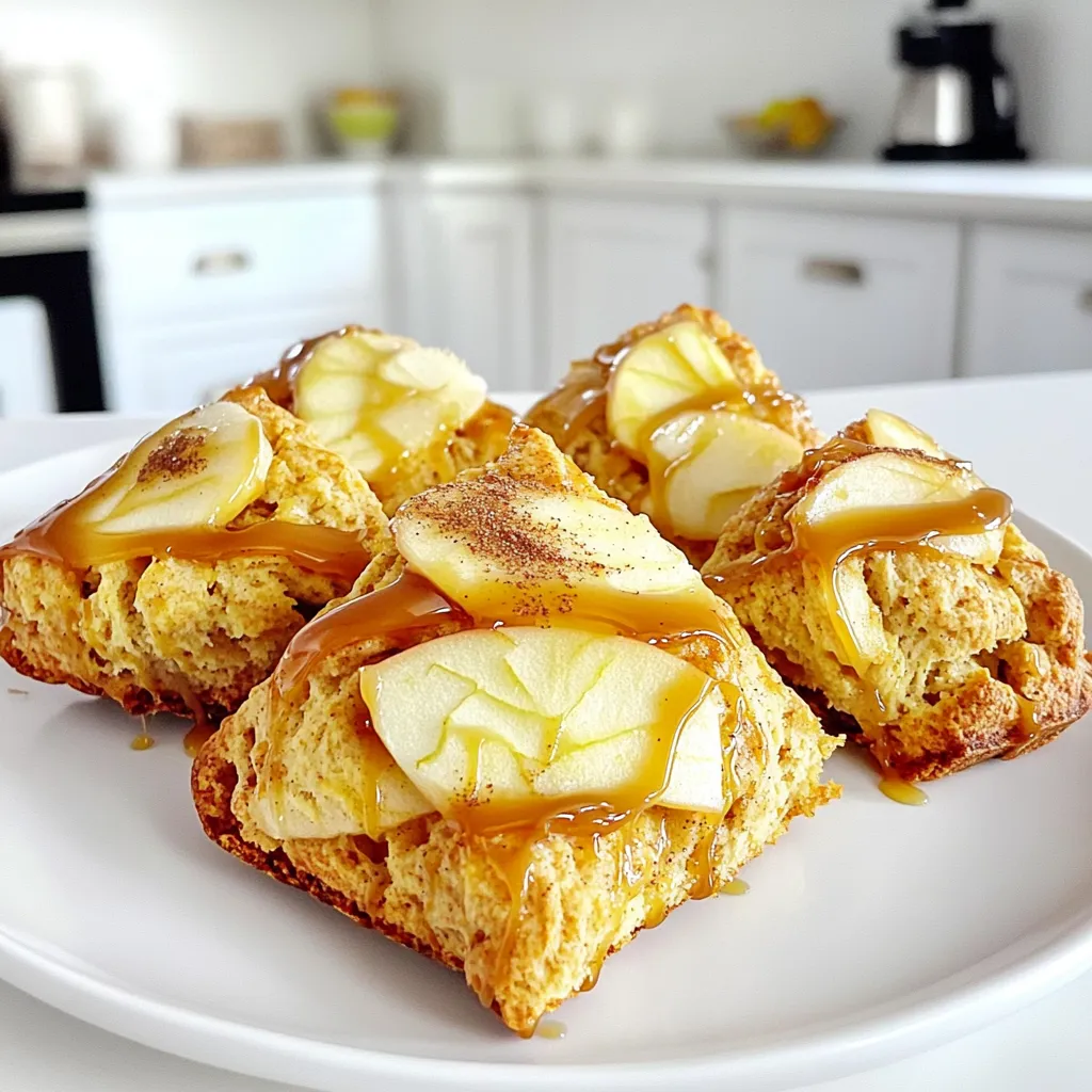 Caramel Apple Cinnamon Scones Delightful and Easy Treat