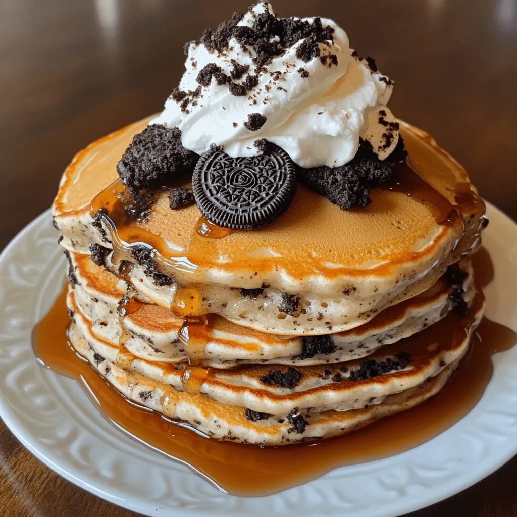 Oreo pancakes are a fun twist on a breakfast favorite. They combine the classic pancake with the beloved Oreo cookie. This sweet treat has become popular for good reasons.
