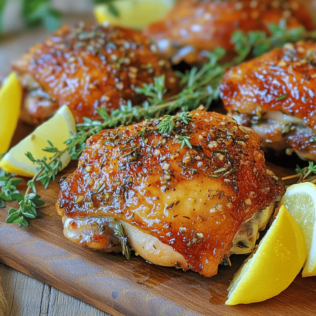 Garlic Herb Roasted Chicken Thighs Simple and Tasty