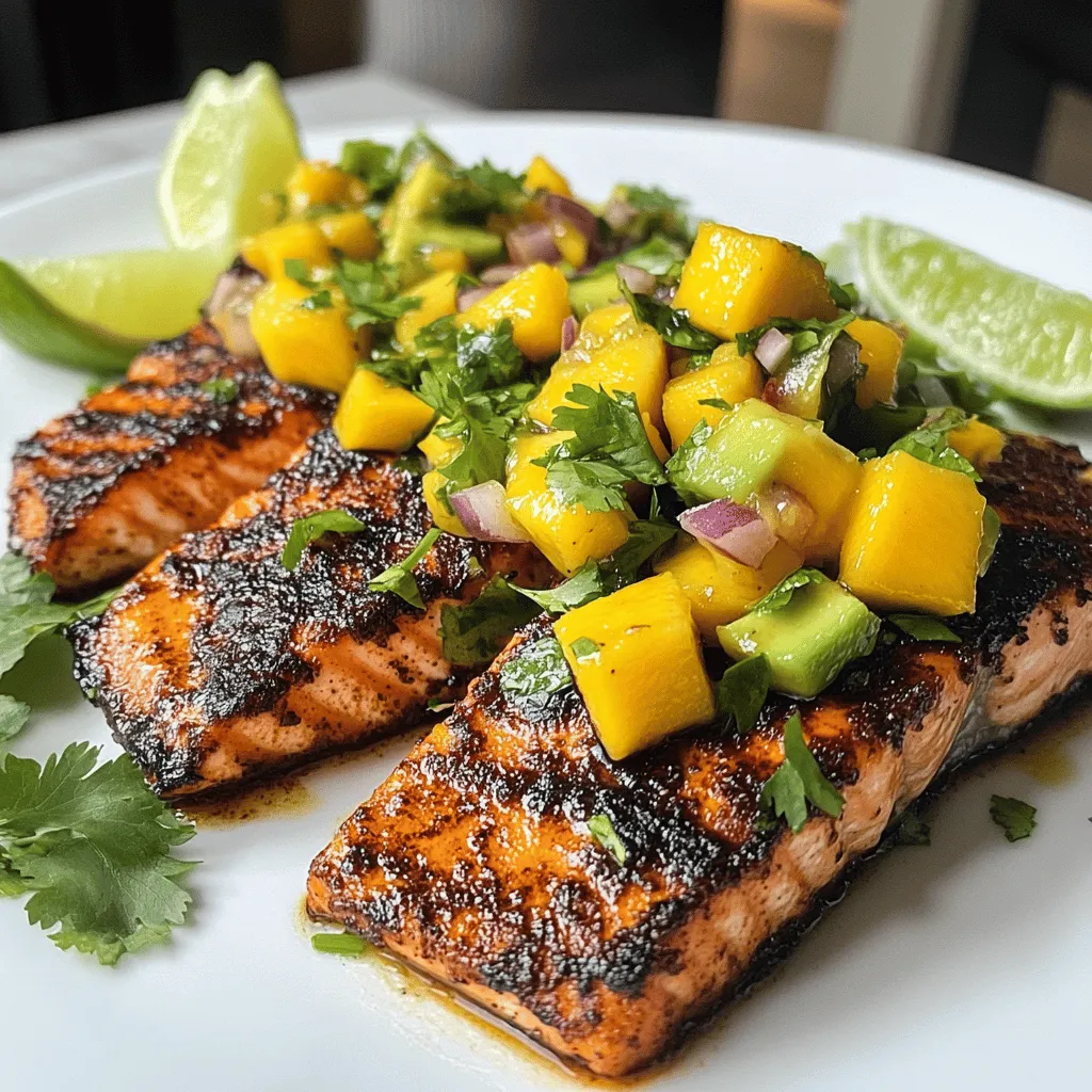 Chipotle Salmon with Mango Avocado Salsa: A Flavorful Delight